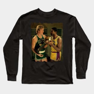 vintage larry bird and magic johnson Long Sleeve T-Shirt